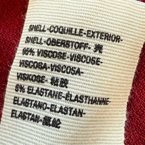 Free People Women’s Hello Lover Dress Tunic Top Size Small Red Ruched Fall - Picture 10 of 12